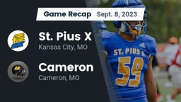 Recap: St. Pius X  vs. Cameron  2023