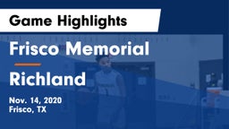 Frisco Memorial  vs Richland  Game Highlights - Nov. 14, 2020