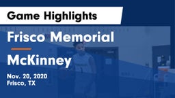 Frisco Memorial  vs McKinney  Game Highlights - Nov. 20, 2020