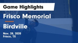 Frisco Memorial  vs Birdville  Game Highlights - Nov. 28, 2020
