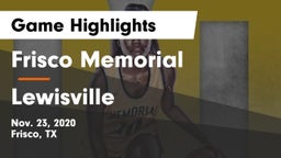 Frisco Memorial  vs Lewisville  Game Highlights - Nov. 23, 2020