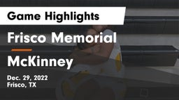 Frisco Memorial  vs McKinney Game Highlights - Dec. 29, 2022