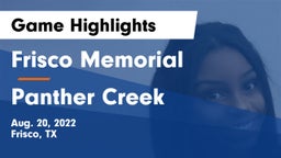 Frisco Memorial  vs Panther Creek Game Highlights - Aug. 20, 2022