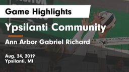 Ypsilanti Community  vs Ann Arbor Gabriel Richard  Game Highlights - Aug. 24, 2019