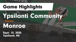 Ypsilanti Community  vs Monroe  Game Highlights - Sept. 15, 2020