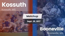Matchup: Kossuth vs. Booneville  2017