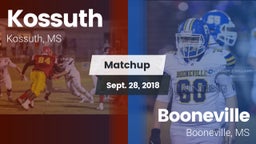 Matchup: Kossuth vs. Booneville  2018