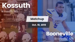 Matchup: Kossuth vs. Booneville  2019