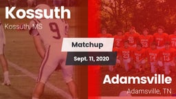 Matchup: Kossuth vs. Adamsville  2020