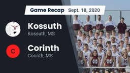 Recap: Kossuth  vs. Corinth  2020