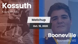 Matchup: Kossuth vs. Booneville  2020