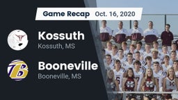Recap: Kossuth  vs. Booneville  2020