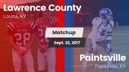Matchup: Lawrence County vs. Paintsville  2017
