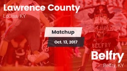 Matchup: Lawrence County vs. Belfry  2017