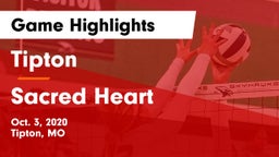 Tipton  vs Sacred Heart Game Highlights - Oct. 3, 2020