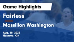 Fairless  vs Massillon Washington  Game Highlights - Aug. 10, 2023