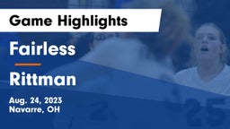 Fairless  vs Rittman  Game Highlights - Aug. 24, 2023