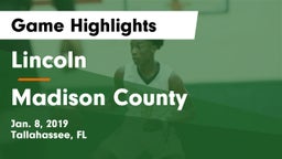 Lincoln  vs Madison County  Game Highlights - Jan. 8, 2019