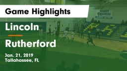 Lincoln  vs Rutherford  Game Highlights - Jan. 21, 2019
