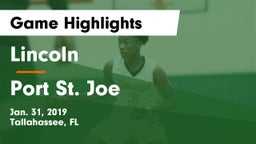 Lincoln  vs Port St. Joe  Game Highlights - Jan. 31, 2019