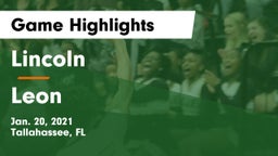 Lincoln  vs Leon  Game Highlights - Jan. 20, 2021