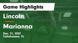 Lincoln  vs Marianna  Game Highlights - Dec. 21, 2022