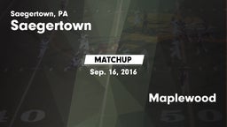 Matchup: Saegertown vs. Maplewood  2016