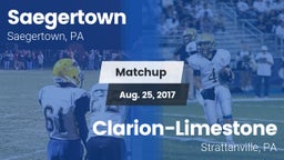 Matchup: Saegertown vs. Clarion-Limestone  2017