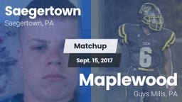 Matchup: Saegertown vs. Maplewood  2017