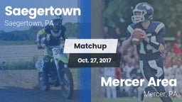 Matchup: Saegertown vs. Mercer Area   2017