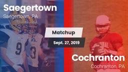 Matchup: Saegertown vs. Cochranton  2019
