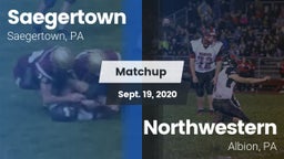Matchup: Saegertown vs. Northwestern  2020