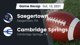 Recap: Saegertown  vs. Cambridge Springs  2021