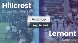 Matchup: Hillcrest vs. Lemont  2016
