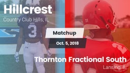 Matchup: Hillcrest vs. Thornton Fractional South  2018