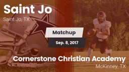 Matchup: Saint Jo vs. Cornerstone Christian Academy  2016