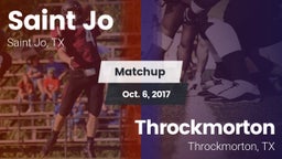 Matchup: Saint Jo vs. Throckmorton  2017