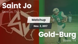 Matchup: Saint Jo vs. Gold-Burg  2016