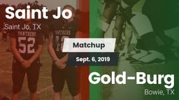 Matchup: Saint Jo vs. Gold-Burg  2019