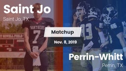 Matchup: Saint Jo vs. Perrin-Whitt  2019