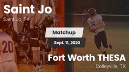 Matchup: Saint Jo vs. Fort Worth THESA 2020