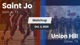 Matchup: Saint Jo vs. Union Hill  2020