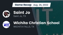 Recap: Saint Jo  vs. Wichita Christian School  2022