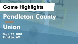 Pendleton County  vs Union Game Highlights - Sept. 22, 2020