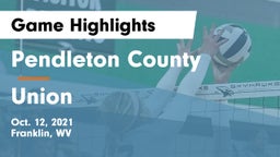 Pendleton County  vs Union  Game Highlights - Oct. 12, 2021