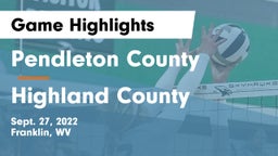 Pendleton County  vs Highland County  Game Highlights - Sept. 27, 2022