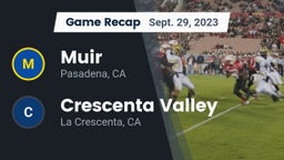 Recap: Muir  vs. Crescenta Valley  2023