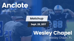 Matchup: Anclote vs. Wesley Chapel  2017