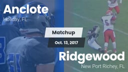 Matchup: Anclote vs. Ridgewood  2017