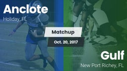 Matchup: Anclote vs. Gulf  2017